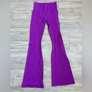 Vibrant Purple Women's Flared Pants
